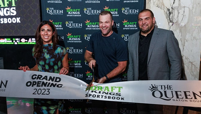 Букмекерская контора DraftKings празднует открытие в The Queen Baton Rouge