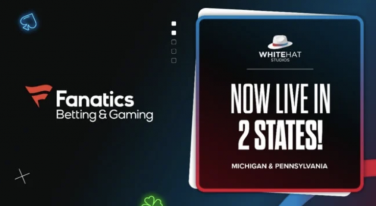 Казино Fanatics интегрирует игры White Hat Studios в Мичигане и Пенсильвании